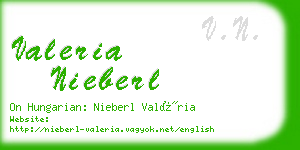 valeria nieberl business card